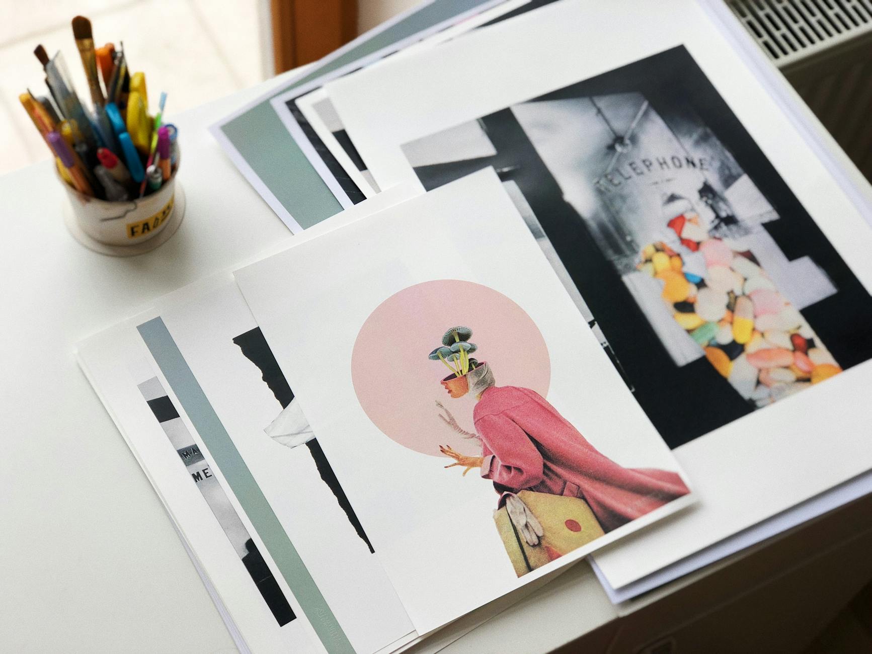 Druk ulotek - ilustracja