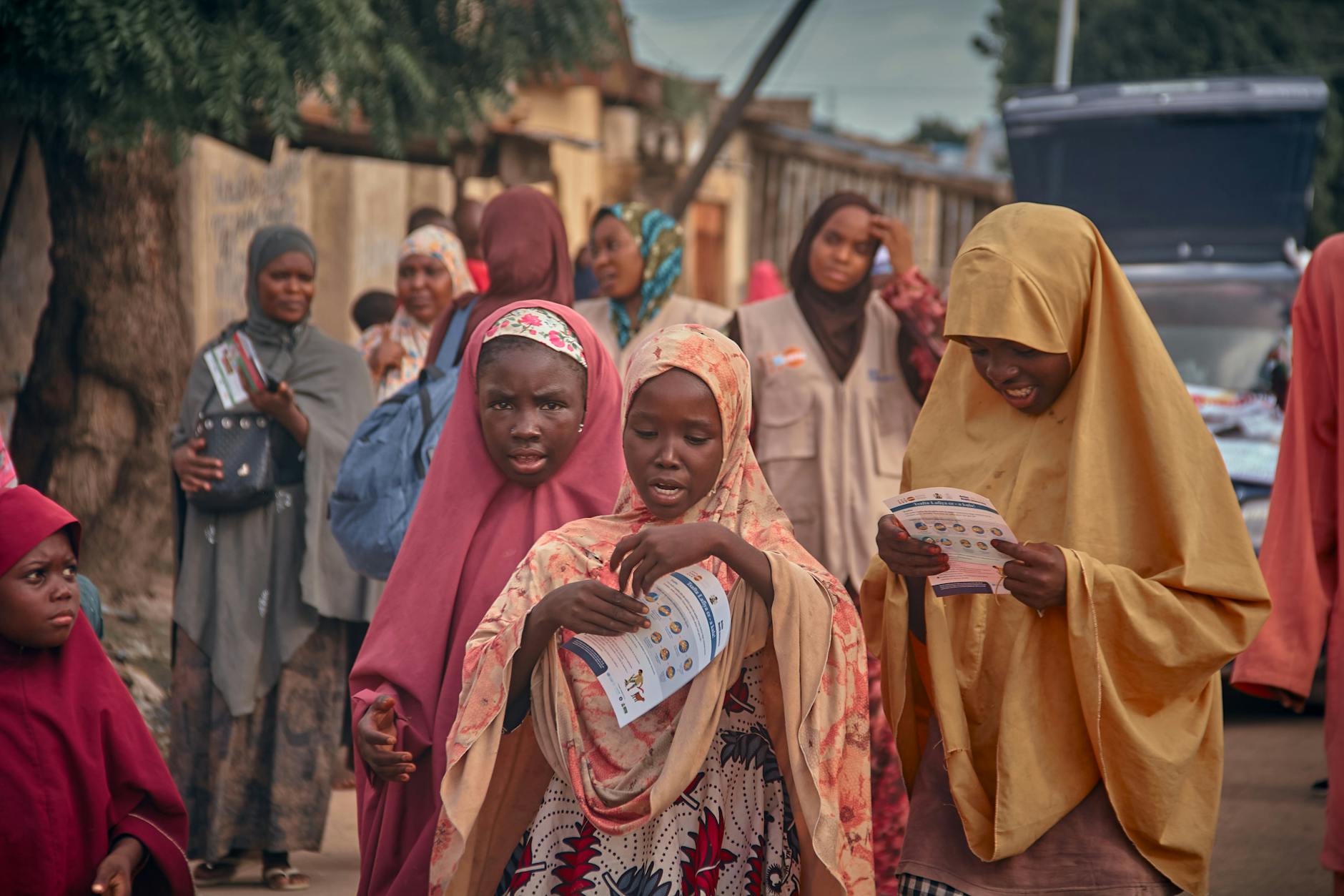 Druk ulotek - ilustracja